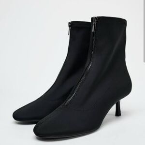 Zara Zip Front Ankle Boots.
